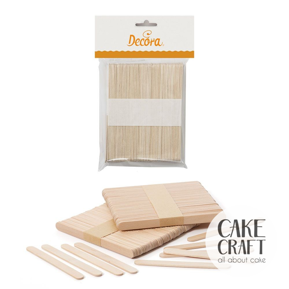 Βέργες & Sticks - Ξυλάκια για παγωτό Decora 100τμχ 10x11,4cm