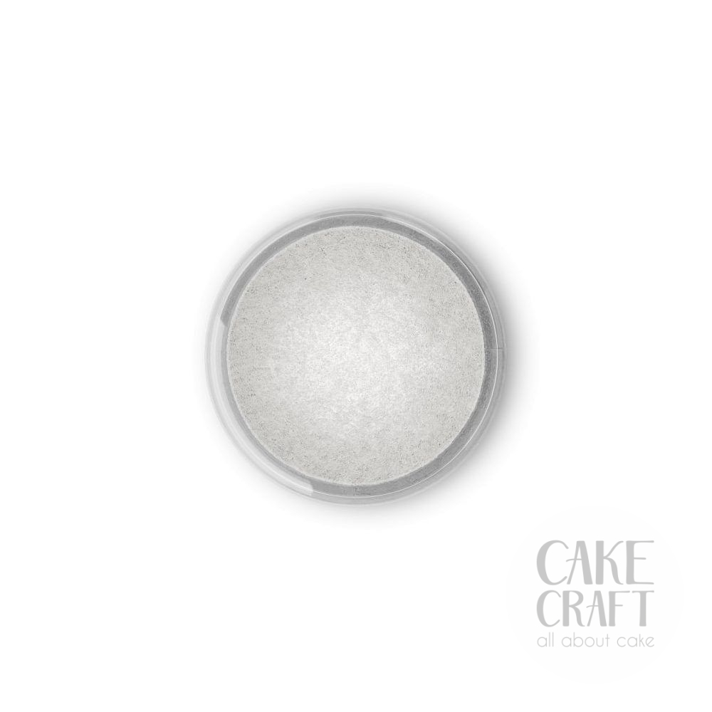Χρώμα Ζαχαροπλαστικής περλέ σε σκόνη Fractal Colors - Pearl White / Περλέ Λευκό 10ml