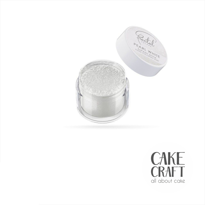 Μη Βρώσιμα Χρώματα - Περλέ ΜΗ ΒΡΩΣΙΜΟ Χρώμα σε σκόνη Fractal Colors - Pearl White / Περλέ Λευκό 10ml