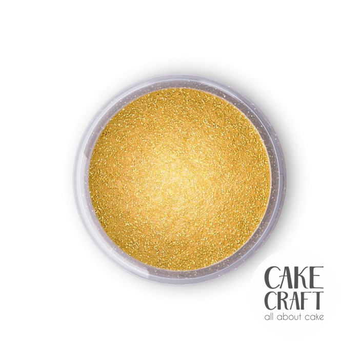 Μη Βρώσιμα Χρώματα - Χρυσό Μεταλλικό ΜΗ ΒΡΩΣΙΜΟ Χρώμα σε σκόνη Fractal Colors - Sparkling Gold / Λαμπερό Χρυσό 10ml