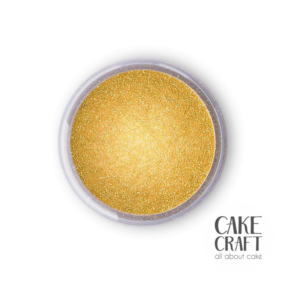 Μη Βρώσιμα Χρώματα - Χρυσό Μεταλλικό ΜΗ ΒΡΩΣΙΜΟ Χρώμα σε σκόνη Fractal Colors - Sparkling Gold / Λαμπερό Χρυσό 10ml