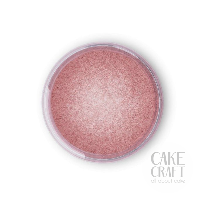 Χρώμα Ζαχαροπλαστικής περλέ σε σκόνη Fractal Colors - Dawn Pink / Σκούρο Ροζ 10ml