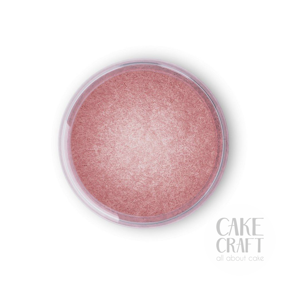Χρώμα Ζαχαροπλαστικής περλέ σε σκόνη Fractal Colors - Dawn Pink / Σκούρο Ροζ 10ml