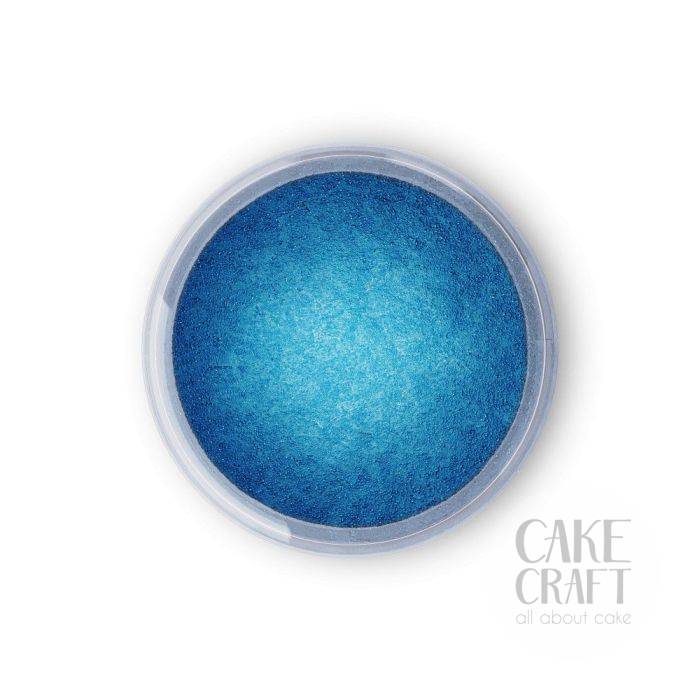 Χρώμα Ζαχαροπλαστικής περλέ σε σκόνη Fractal Colors - Blue Sapphire / Μπλε Ζαφειρίου 10ml