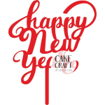 Cake Toppers Χριστουγεννιάτικα - Cake Topper Happy new Year