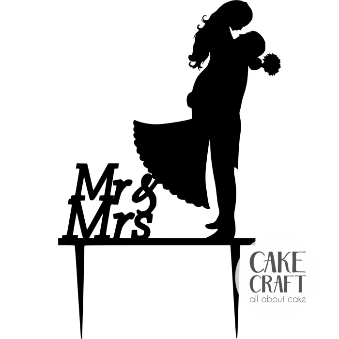 Cake Toppers Γάμου / Βαλεντίνου - Cake Topper Mr / Mrs v3