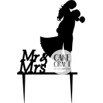 Cake Toppers Γάμου / Βαλεντίνου - Cake Topper Mr / Mrs v3