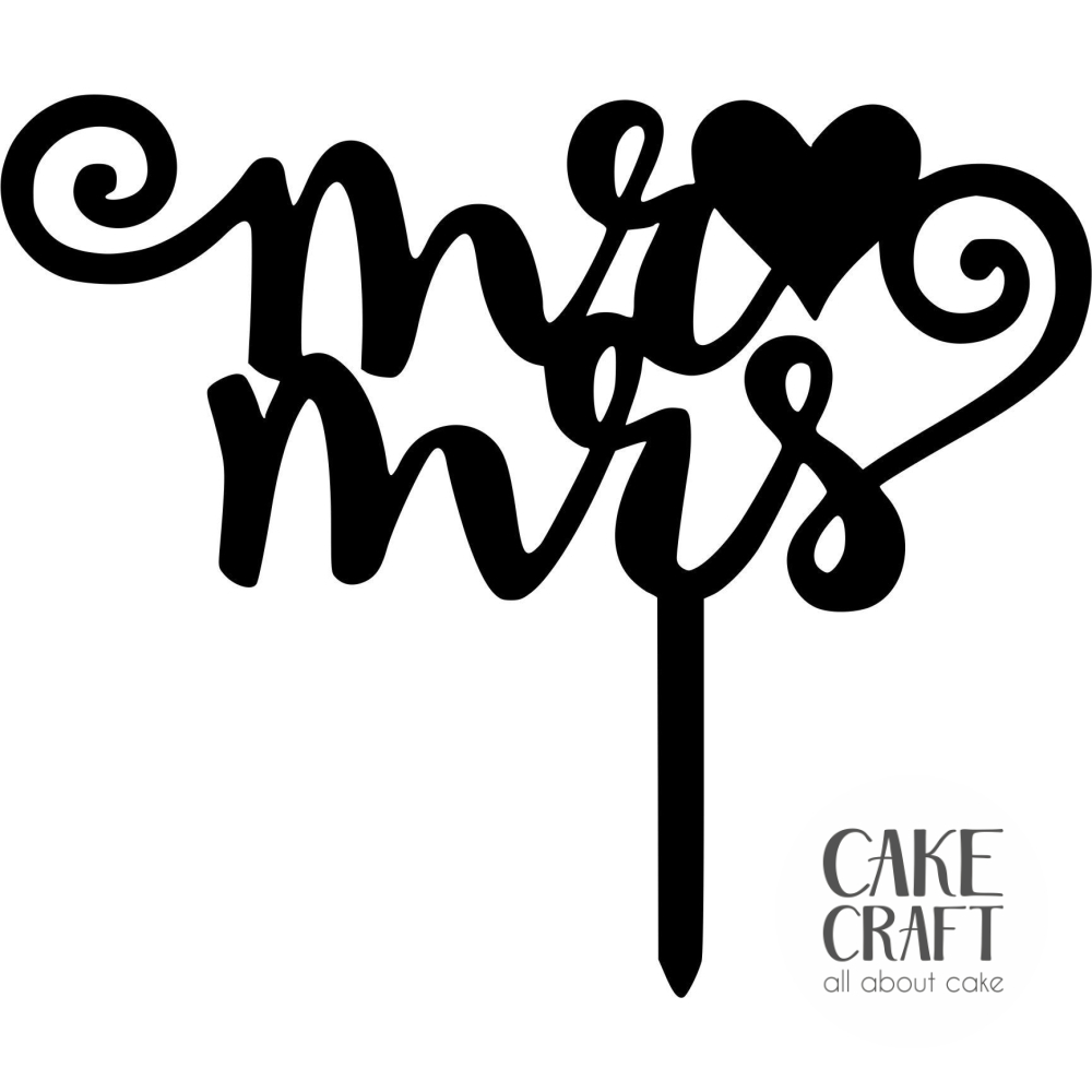 Cake Toppers Γάμου / Βαλεντίνου - Cake Topper Mr / Mrs v5