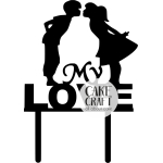 Cake Toppers Γάμου / Βαλεντίνου - Cake Topper My Love