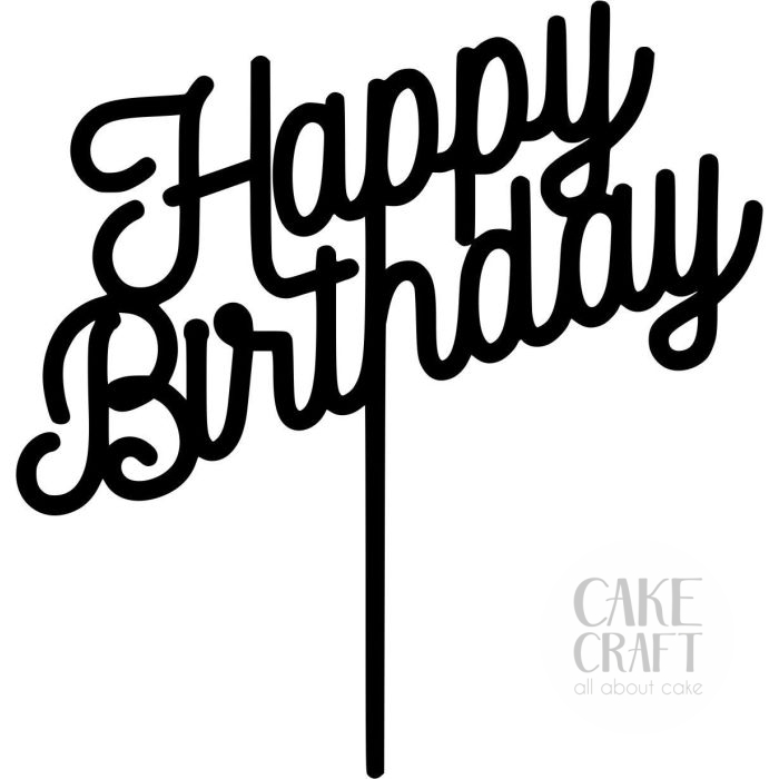 Cake Topper happy birthday 1