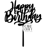 Cake Toppers Γενεθλίων - Cake Topper happy birthday 2