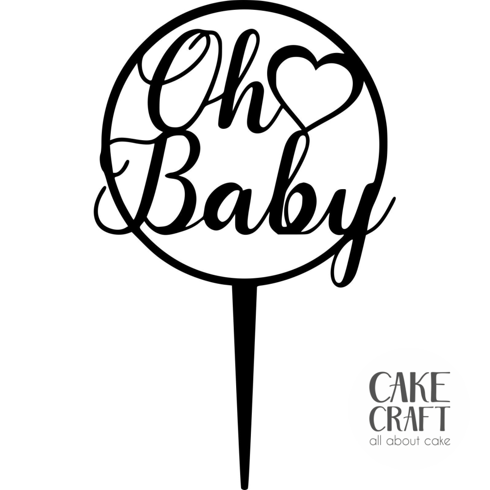 Cake Toppers Διάφορα - Cake Topper Oh Baby