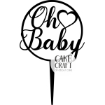Cake Toppers Διάφορα - Cake Topper Oh Baby