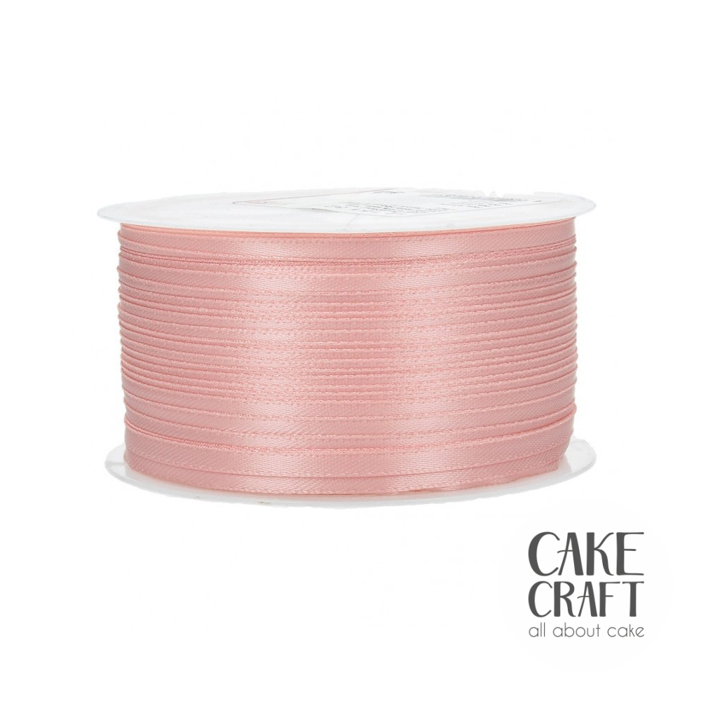 Κορδέλες Σατέν 3mm - Κορδέλα Σατέν Δ.Όψεως 3mm 100M Ροζ