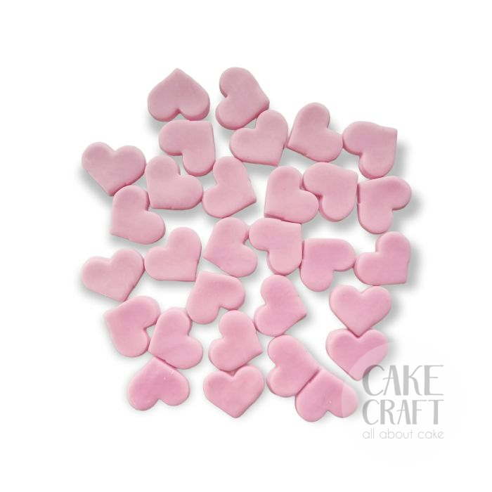 SugarCraft Καρδίες Ροζ 2,5εκ 30τμχ