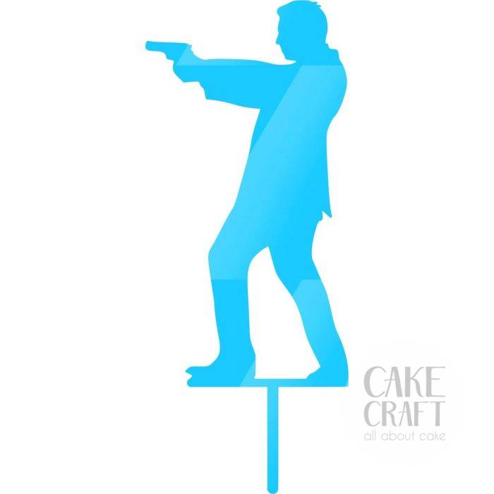 Cake Topper man with gun