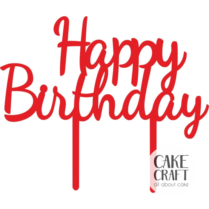 Cake Toppers Γενεθλίων - Cake Topper happy birthday 7