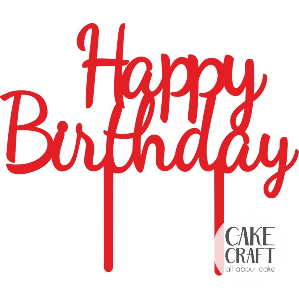 Cake Toppers Γενεθλίων - Cake Topper happy birthday 7