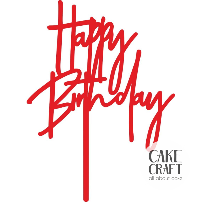 Cake Toppers Γενεθλίων - Cake Topper happy birthday 8