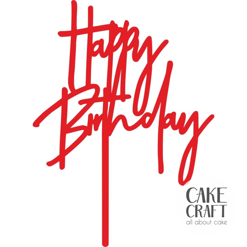 Cake Toppers Γενεθλίων - Cake Topper happy birthday 8