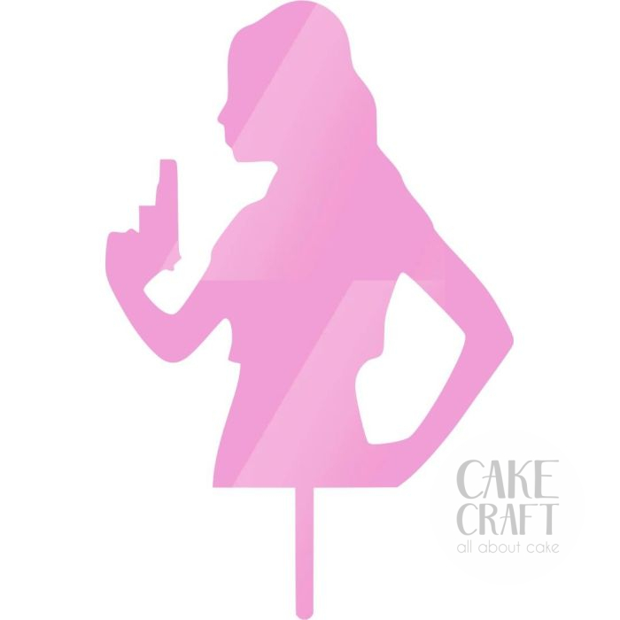 Cake Topper Woman with gun 2