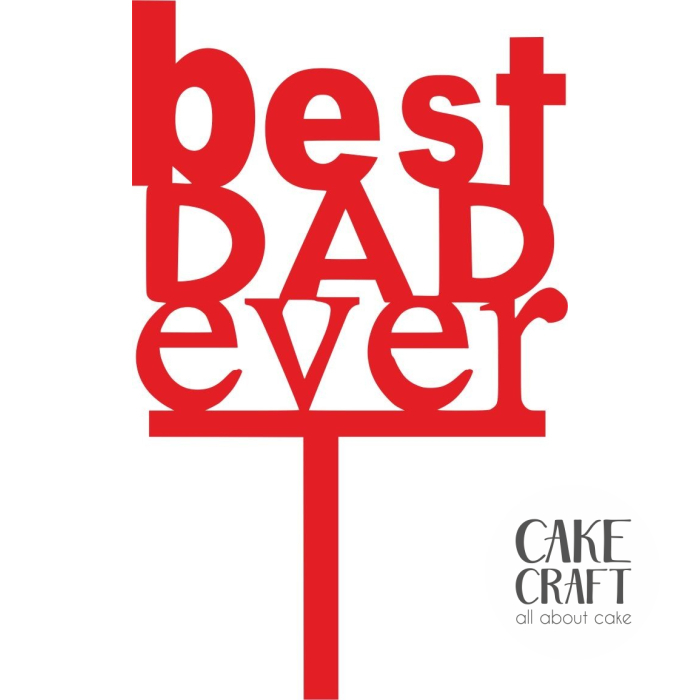 Cake Toppers Διάφορα - Cake Topper Best Dad ever