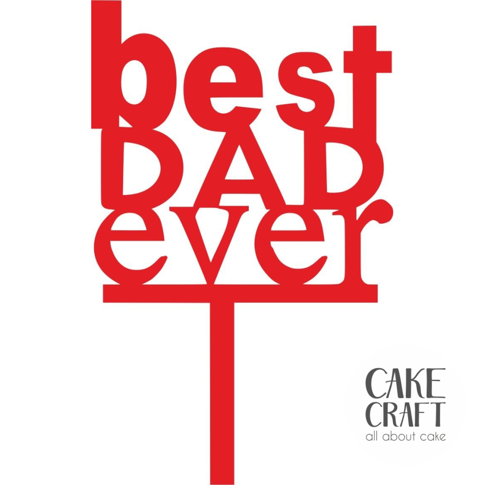 Cake Toppers Διάφορα - Cake Topper Best Dad ever