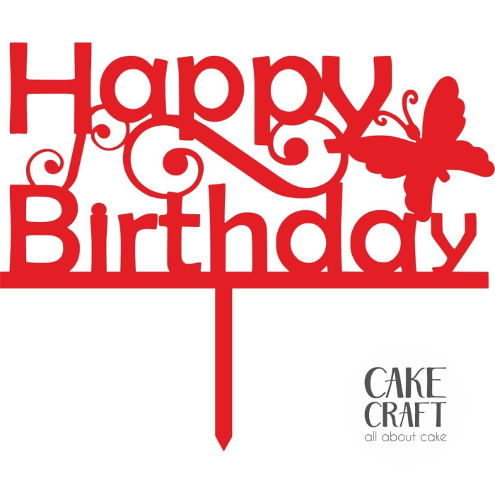 Cake Toppers Γενεθλίων - Cake Topper happy birthday 10