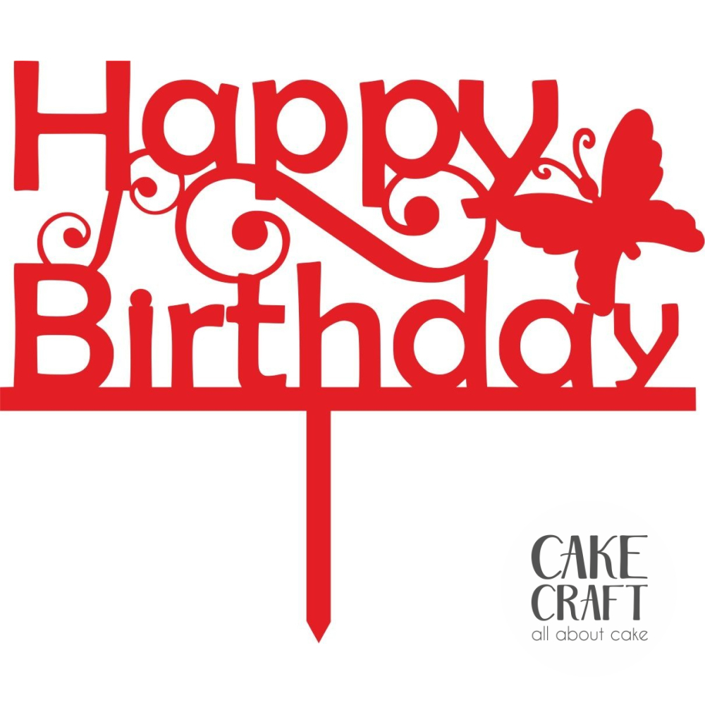 Cake Toppers Γενεθλίων - Cake Topper happy birthday 10