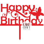 Cake Toppers Γενεθλίων - Cake Topper happy birthday 10