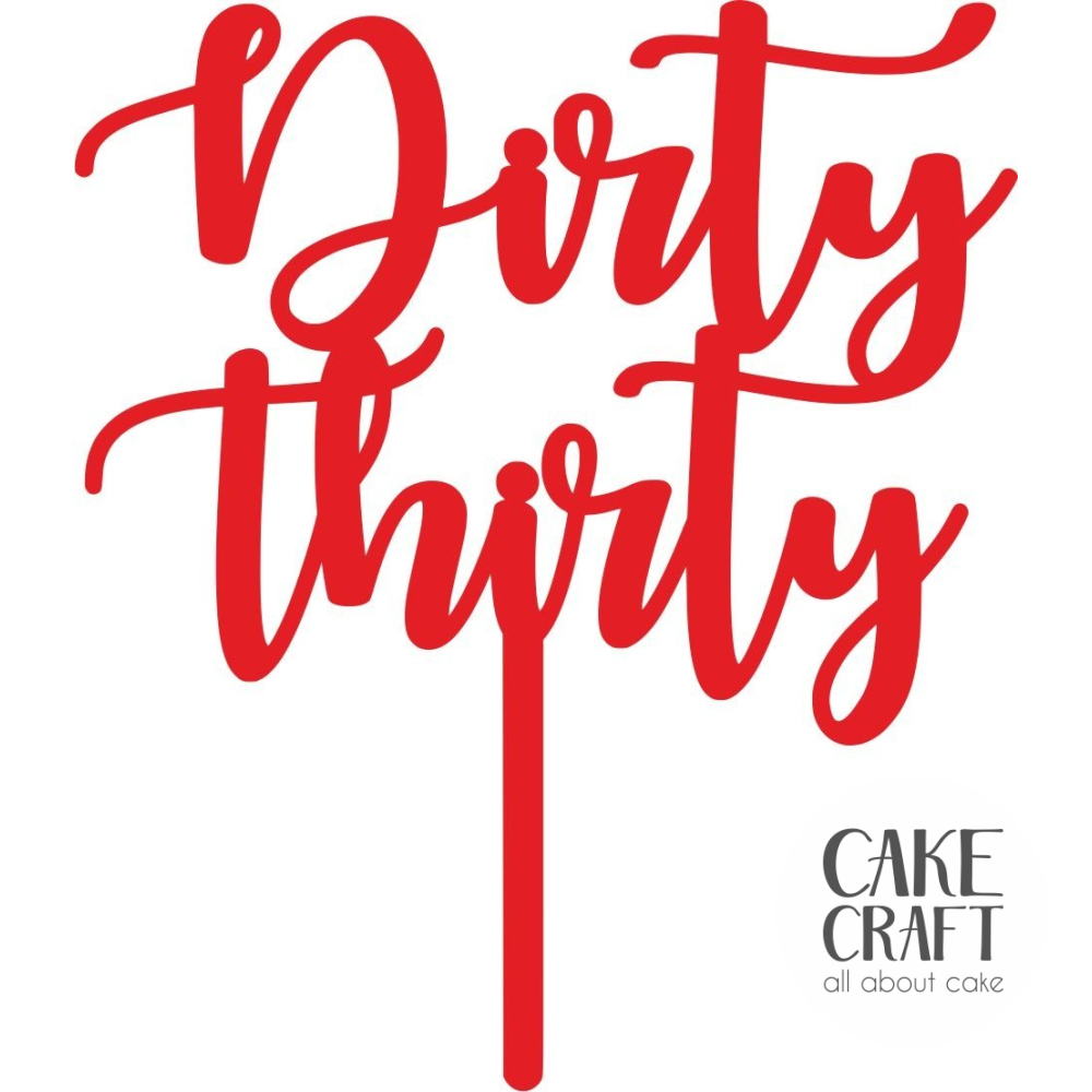Cake Toppers Διάφορα - Cake Topper Dirty thirty 1