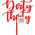 Cake Toppers Διάφορα - Cake Topper Dirty thirty 1
