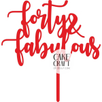 Cake Toppers Διάφορα - Cake Topper forty fabulous 1
