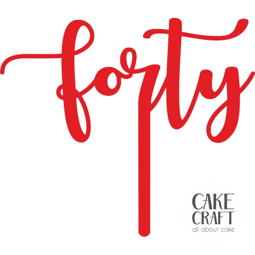 Cake Toppers Νούμερα / Αριθμοί - Cake Topper Forty
