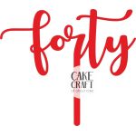 Cake Toppers Νούμερα / Αριθμοί - Cake Topper Forty