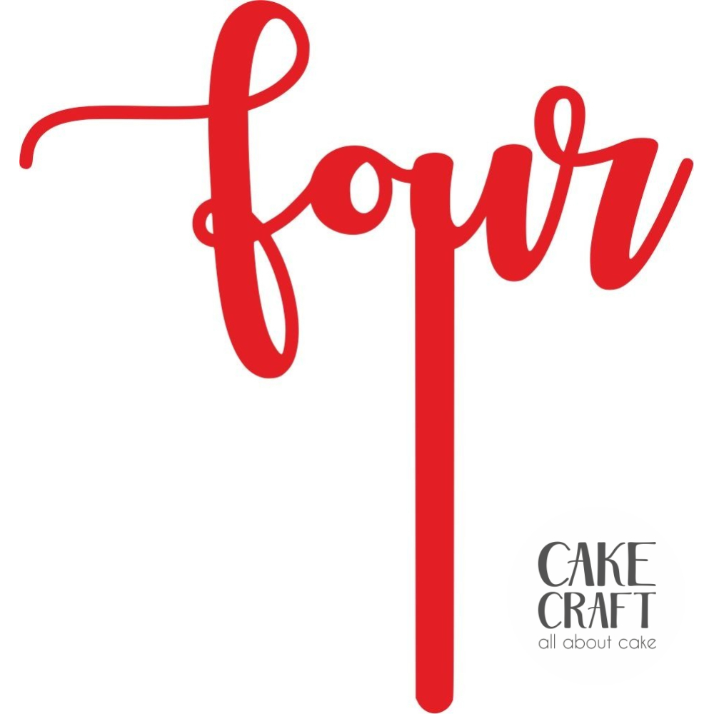 Cake Toppers Νούμερα / Αριθμοί - Cake Topper Four