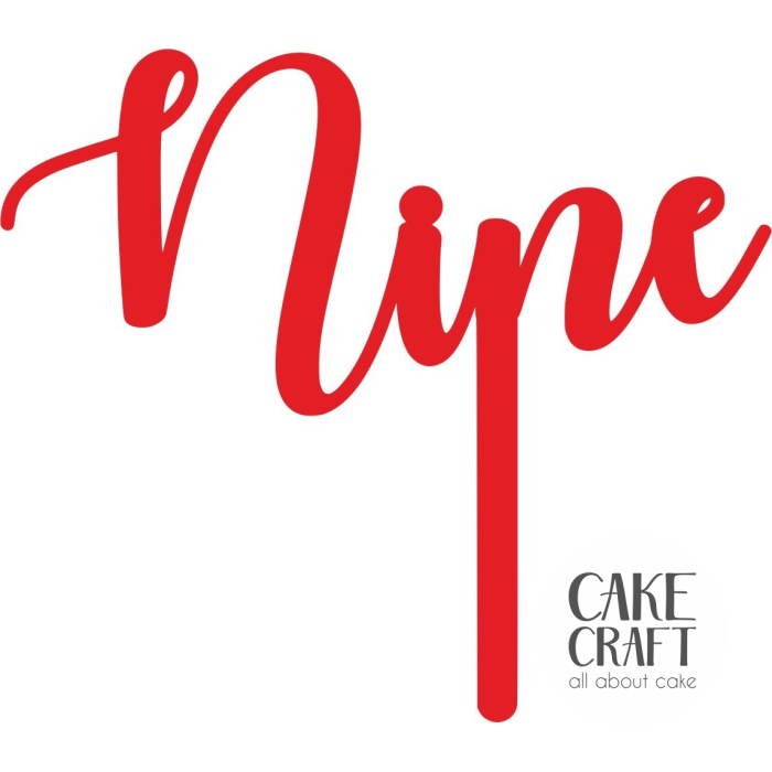 Cake Toppers Νούμερα / Αριθμοί - Cake Topper Nine