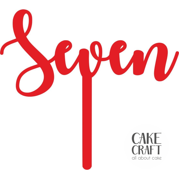 Cake Toppers Νούμερα / Αριθμοί - Cake Topper Seven