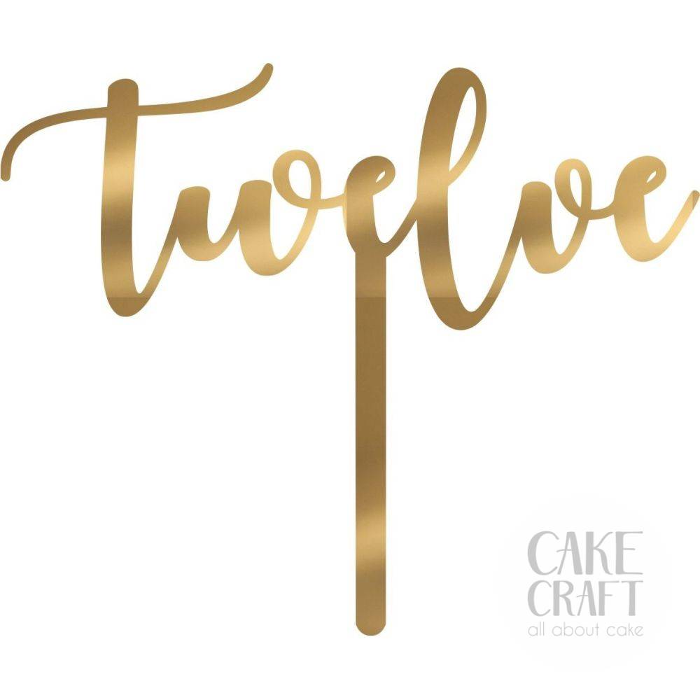 Cake Topper Twelve