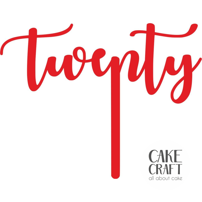Cake Toppers Νούμερα / Αριθμοί - Cake Topper Twenty