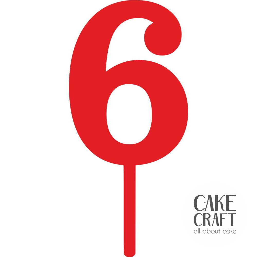 Cake Toppers Νούμερα / Αριθμοί - Cake Topper 6