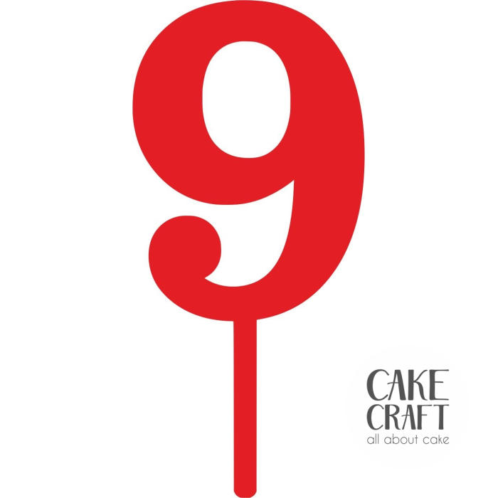 Cake Toppers Νούμερα / Αριθμοί - Cake Topper 9