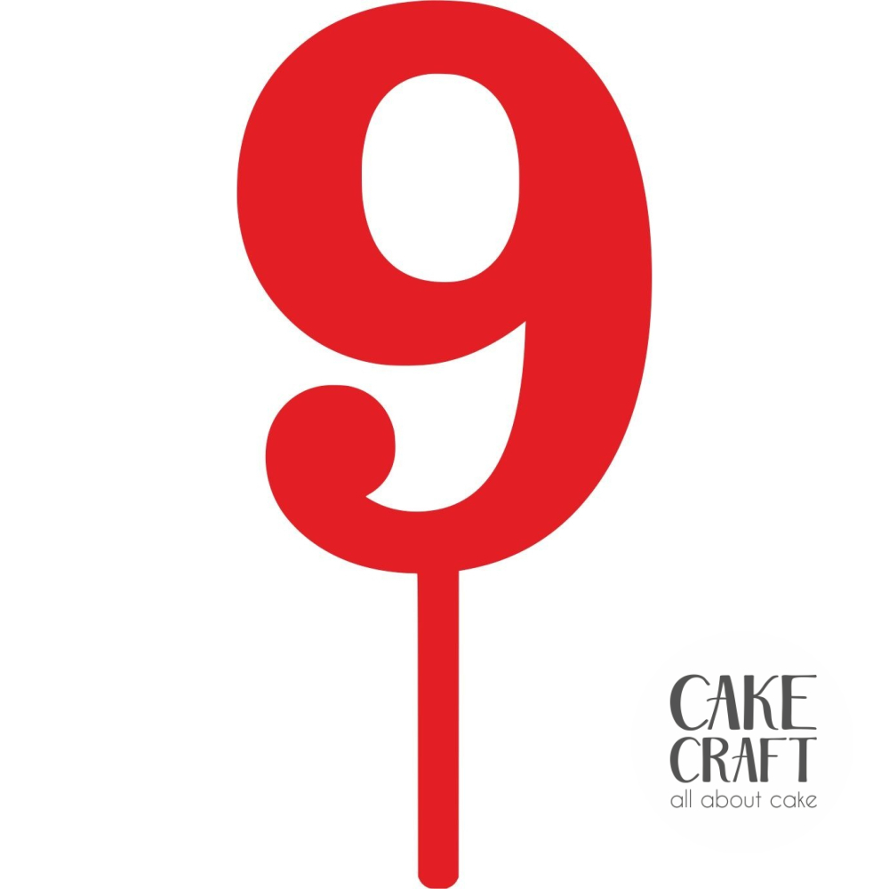 Cake Toppers Νούμερα / Αριθμοί - Cake Topper 9