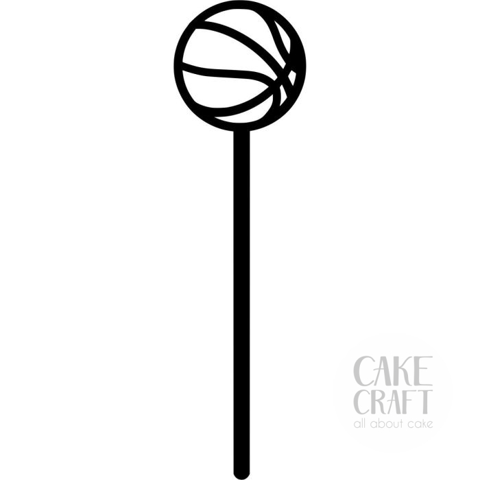 Cake Pop Sticks 12τμχ basketball