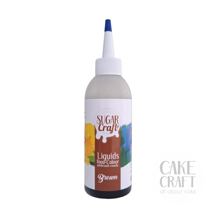 Υγρό Χρώμα Ζαχαροπλαστικής- Αερογράφου SugarCraft - Brown / Καφέ 130ml