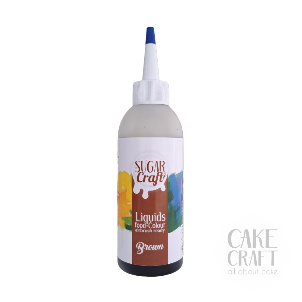 Υγρό Χρώμα Ζαχαροπλαστικής- Αερογράφου SugarCraft - Brown / Καφέ 130ml