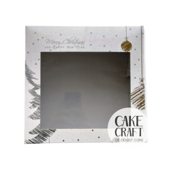 Κουτιά Χριστουγεννιάτικα - Κουτί τούρτας Χριστουγεννιάτικο Νο28 (28χ28χ10εκ)