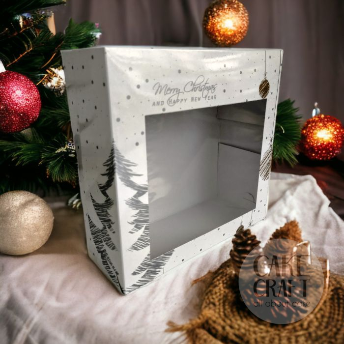 Κουτί τούρτας Χριστουγεννιάτικο Νο28 (28χ28χ10εκ)