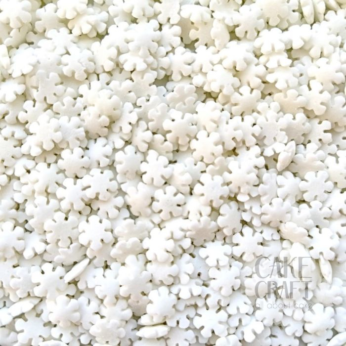 SugarCraft Sprinkles Snowflakes White 90gr
