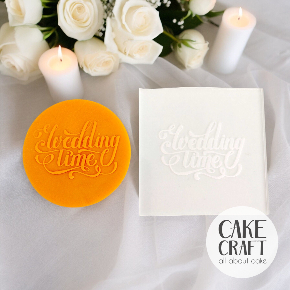 Σφραγίδες Γάμου / Βαλεντίνου - Σφραγίδα Ζαχαρόπαστας Wedding Time